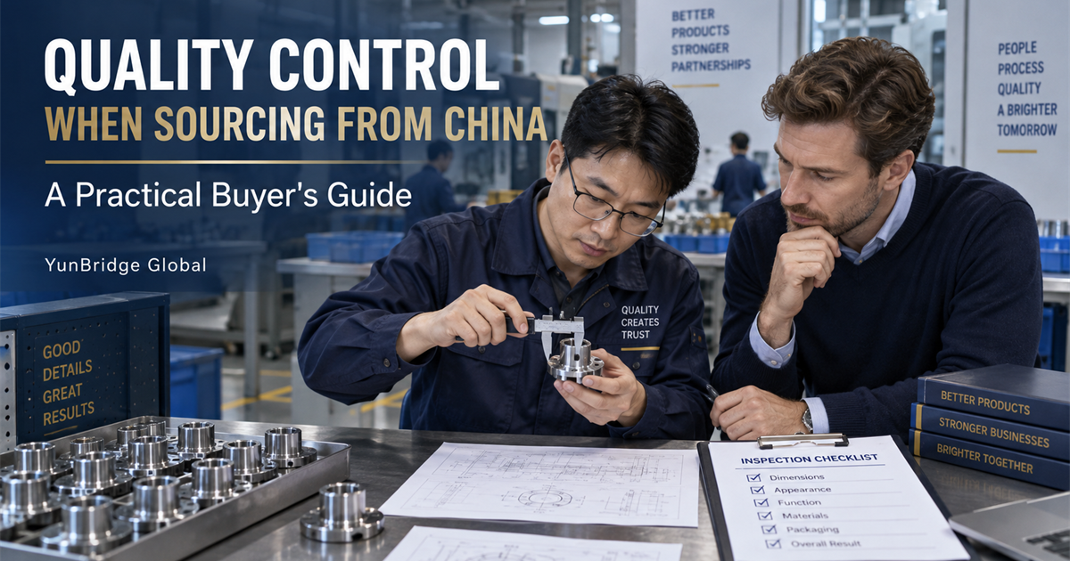 Quality control when sourcing products from China