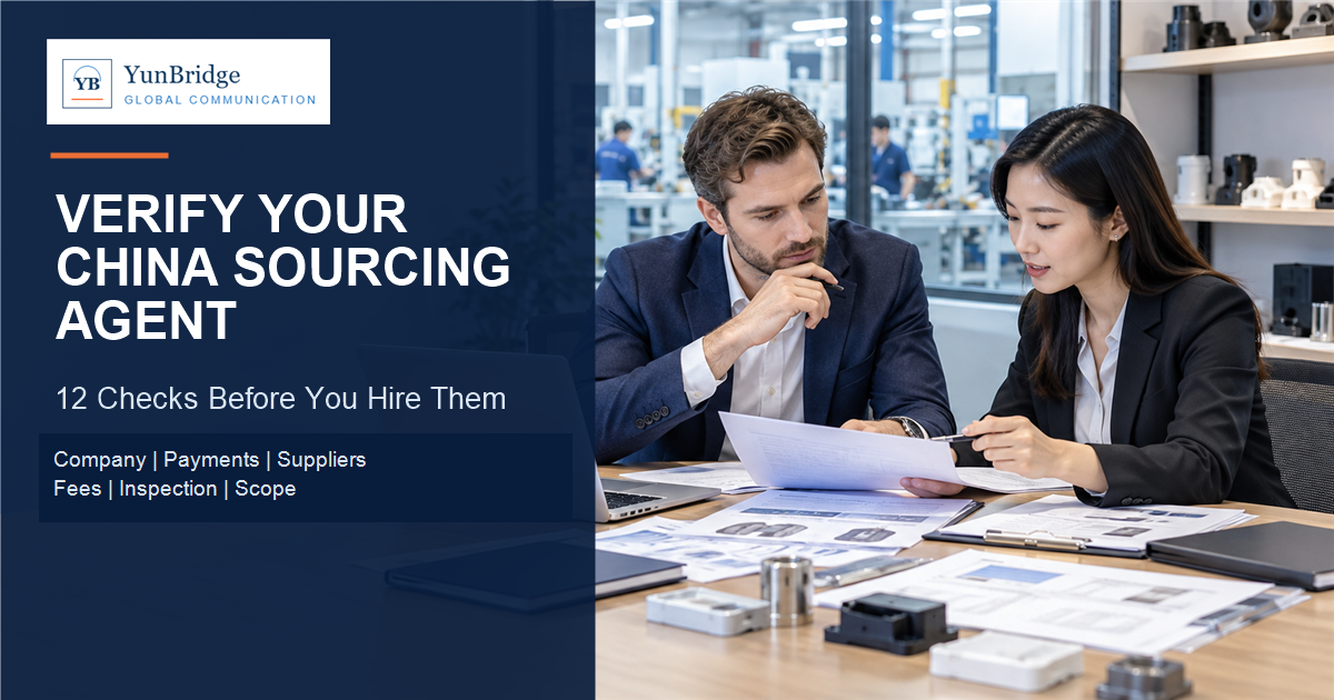 Overseas buyer verifying a China sourcing agent before hiring them